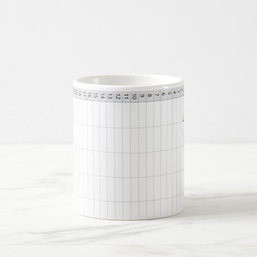Excel-Tabelle - Grün Kaffeetasse (Mittel)