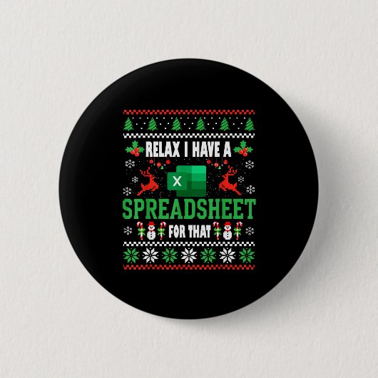 Excel Ugly Christmas Sweater I Have A Spreadsheet Button (Vorderseite)