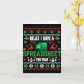 Excel Ugly Christmas Sweater I Have A Spreadsheet Karte (Gelbe Blume)