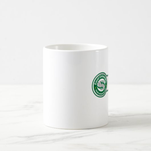 Excel-Universität beherrscht Bescheinigungs-Tasse Kaffeetasse (Mittel)