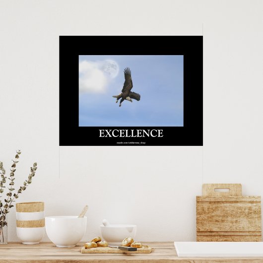 Excellence Bald Eagle Motivierend Poster (Küche)