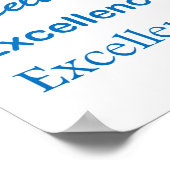 EXCELLENCE Gewinner Topper Leader: cadeau pour tou Poster (Ecke)