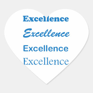 EXCELLENCE Standard Coach Mentor Sports School GIF Herz-Aufkleber