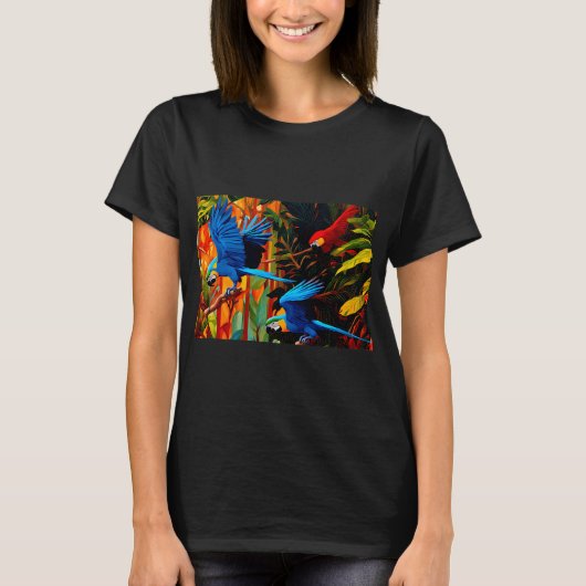 Excellence's Birds: Blauer Ara Anodorhynchus lear T-Shirt (Vorderseite)