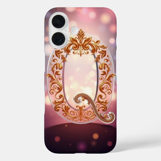 Excellent Transparent Letter Q Case-Mate iPhone Hülle (Rückseite)