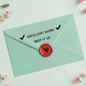 Excellent Work Teacher Self Inking Rubber Stamp Permastempel