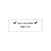 Excellent Work Teacher Self Inking Rubber Stamp Permastempel (Design)