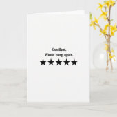 Excellent Would Bang Again Card Karte (Gelbe Blume)