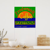 Excelorator Coffee Retro Art Print Poster (Küche)