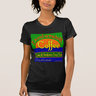 Excelorator Coffee Retro Label Art T-Shirt