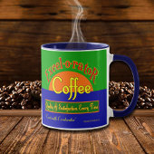 Excelorator Coffee Sprichwort Retro Label Tasse