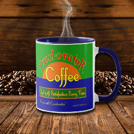 Excelorator Coffee Sprichwort Retro Label Tasse