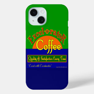 Excelorator Kaffee Lustige Retro Kunst iPhone Hüll 15 Hülle