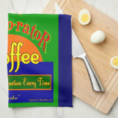 Excelorator Retro Kaffeesiegel Küchentuch (Viertel Falte)