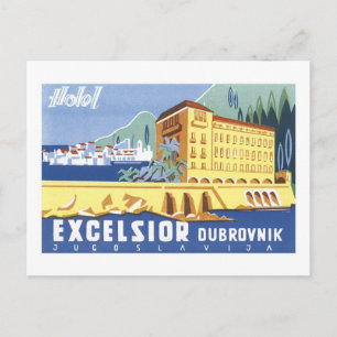Excelsior Dubrovnik Reiseplakat Postkarte