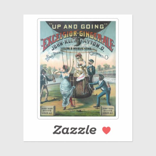 Excelsior Ginger Ale Aufkleber (Blatt)