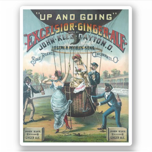 Excelsior Ginger Ale Aufkleber (Vorderseite)