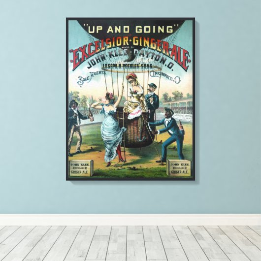 Excelsior Ginger Ale Leinwanddruck (Insitu (Holzboden))