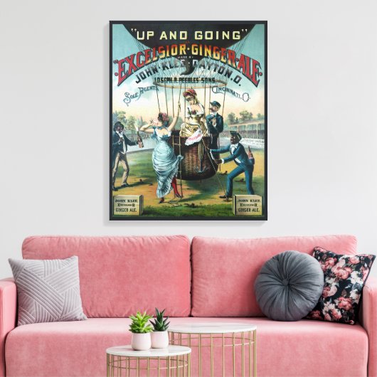 Excelsior Ginger Ale Leinwanddruck (Insitu (Wohnzimmer))