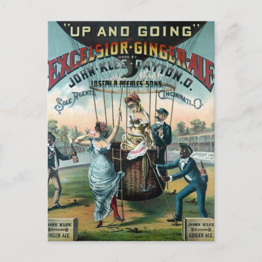 Excelsior Ginger Ale Postkarte (Vorderseite)