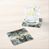 Excelsior Ginger Ale Rechteckiger Pappuntersetzer (Vor Ort)