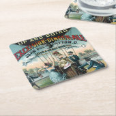 Excelsior Ginger Ale Rechteckiger Pappuntersetzer (angewinkelt)