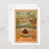 Excelsior Kiralfy Spektakuläres Triumphtheater Postkarte (Vorne/Hinten)