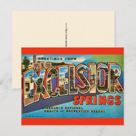 Excelsior Springs Missouri Grußpostkarte Postkarte