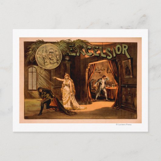 Excelsior Theatralspielposter #1 Postkarte (Vorderseite)