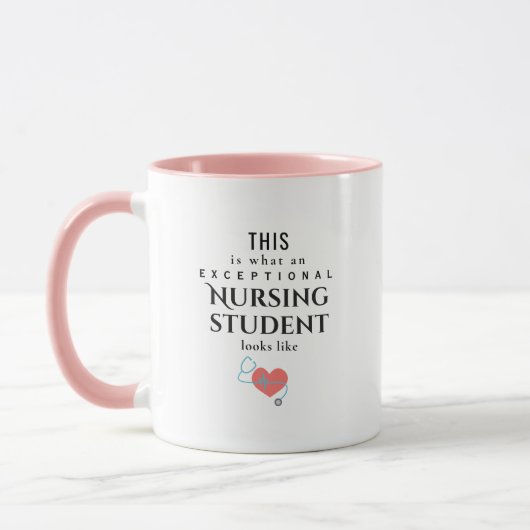 Exceptional Nursing Student Personalized Name  Tasse (Links)