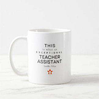 Exceptional Teacher Assistant Personalized Name Kaffeetasse