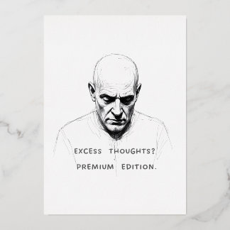 Excess Thoughts? Premium Edition Folien Feiertagskarte