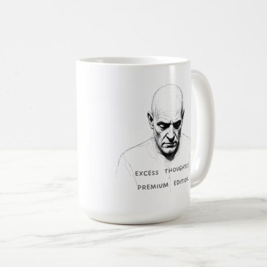 Excess Thoughts? Premium Edition Kaffeetasse (VorderseiteRechts)