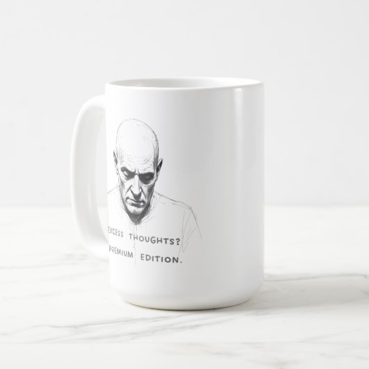 Excess Thoughts? Premium Edition Kaffeetasse (Vorderseite Links)