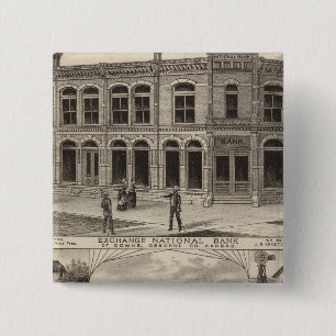 Exchange National Bank of Downs, Kansas Button