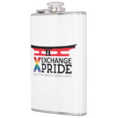 EXCHANGE Pride-Flasche mit Torii-Tor und Okinawa-K Flachmann (Links)