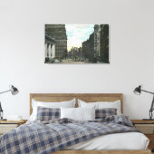 Exchange Street View of Staat Street Leinwanddruck (Insitu (Schlafzimmer))