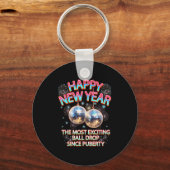 Exciting Ball Drop Since-puberty Happy New Year Di Schlüsselanhänger (Vorderseite)