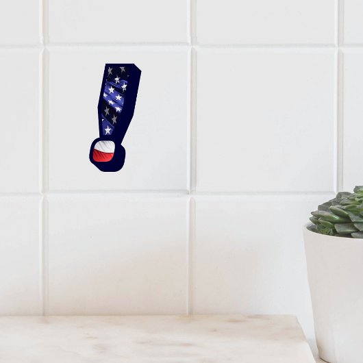 Exclamation amerikanischer Fahnen - Keramik für gr Fliese