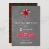 Exclusive Friseur Weihnachts-Open House Party Einladung (Vorne/Hinten)