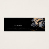 Exclusive Gold Black Floral Wedding Card (Vorderseite)