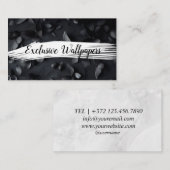Exclusive Handmade Luxury Wallpapers Visitenkarte (Vorne/Hinten)