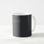 Exclusive Personal Classical Black White Own Name Kaffeetasse (VorderseiteRechts)