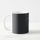 Exclusive Personal Classical Black White Own Name Kaffeetasse (Links)