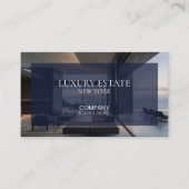 Exclusive Real Estate Property AGENT PHOTO LOGO Visitenkarte (Vorderseite)