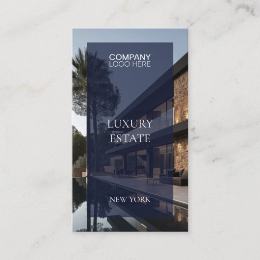 Exclusive Real Estate Property photo professional Visitenkarte (Vorderseite)