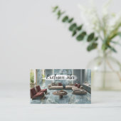 Exclusive Tiles Black Luxury  Natural Materials Visitenkarte (Stehend Vorderseite)