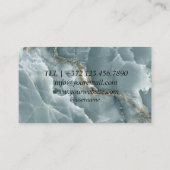 Exclusive Tiles Black Luxury  Natural Materials Visitenkarte (Rückseite)