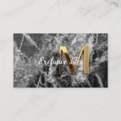 Exclusive Tiles Black Luxury  Natural Materials Visitenkarte (Vorderseite)