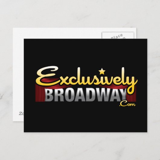 ExclusivelyBroadway.com Postkarte (Vorne/Hinten)